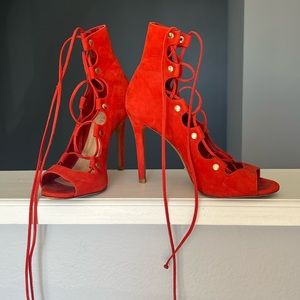 Schutz Gladiator Lace Up Heels size 8